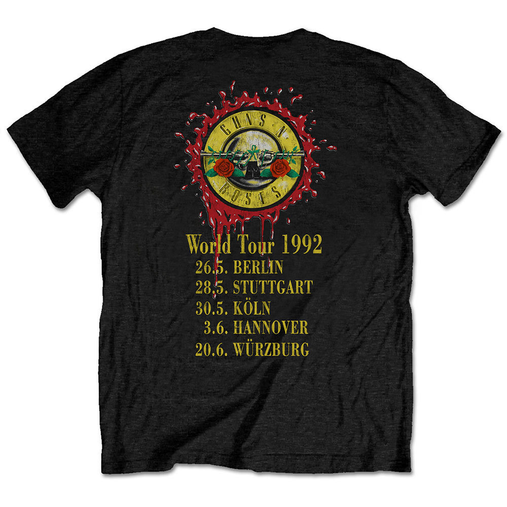 ★ガンズ アンド ローゼス Tシャツ Guns N' Roses ILLUSION WORLD TOUR 92 黒 - S 正規品 アクセル ローズ_画像5