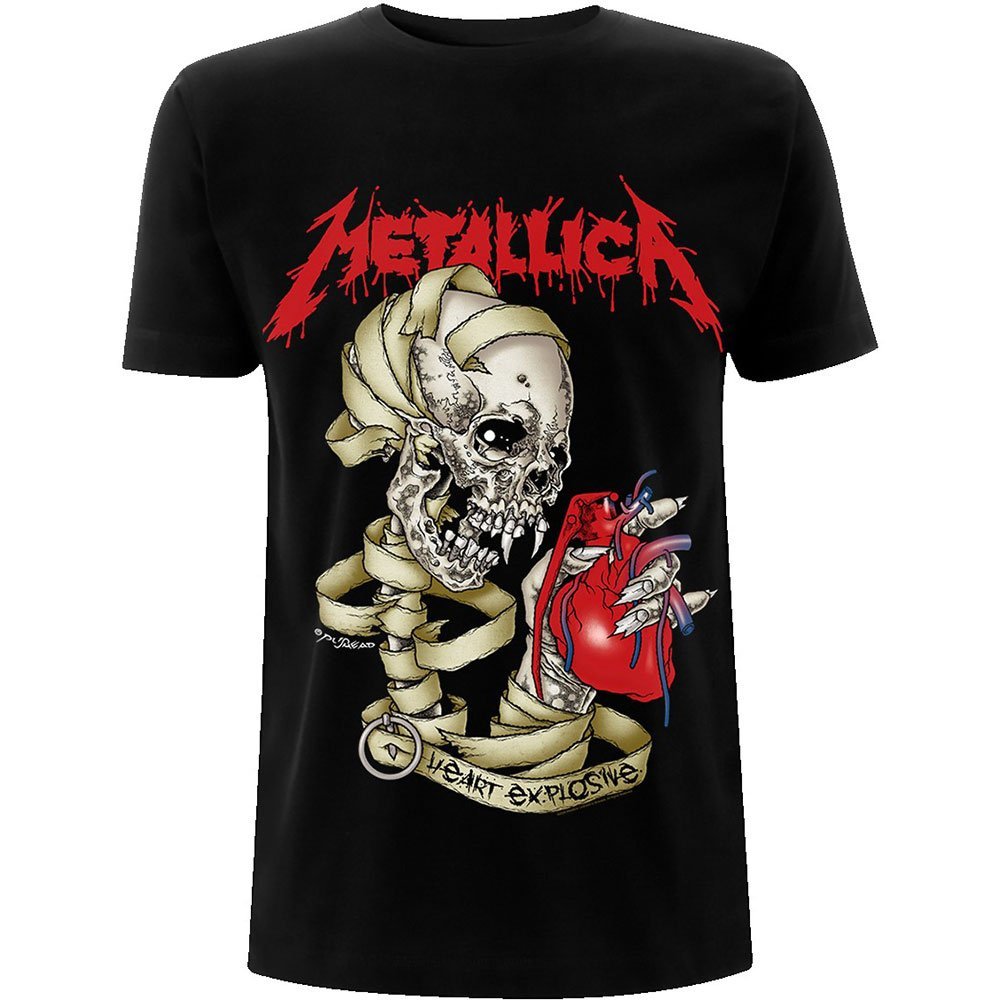 ★メタリカ Tシャツ METALLICA HEART EXPLOSIVE - L 正規品 パスヘッド スカル_画像3