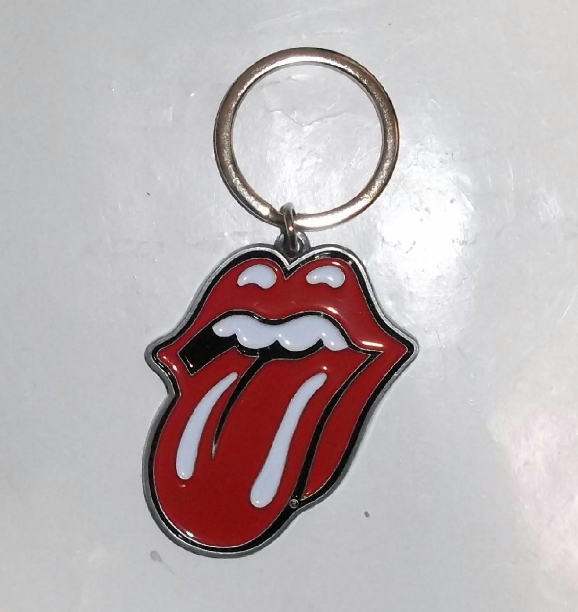 ★ローリング ストーンズ メタル キーチェーン ROLLING STONES 正規品 DIE-CAST 舌ベロ_画像1