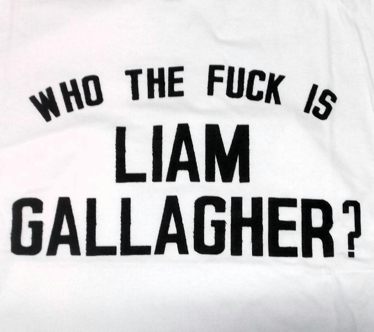 ★リアム ギャラガー Tシャツ Liam Gallagher Who the Fuck… L 正規品! oasis blur paul weller Brit popの画像2