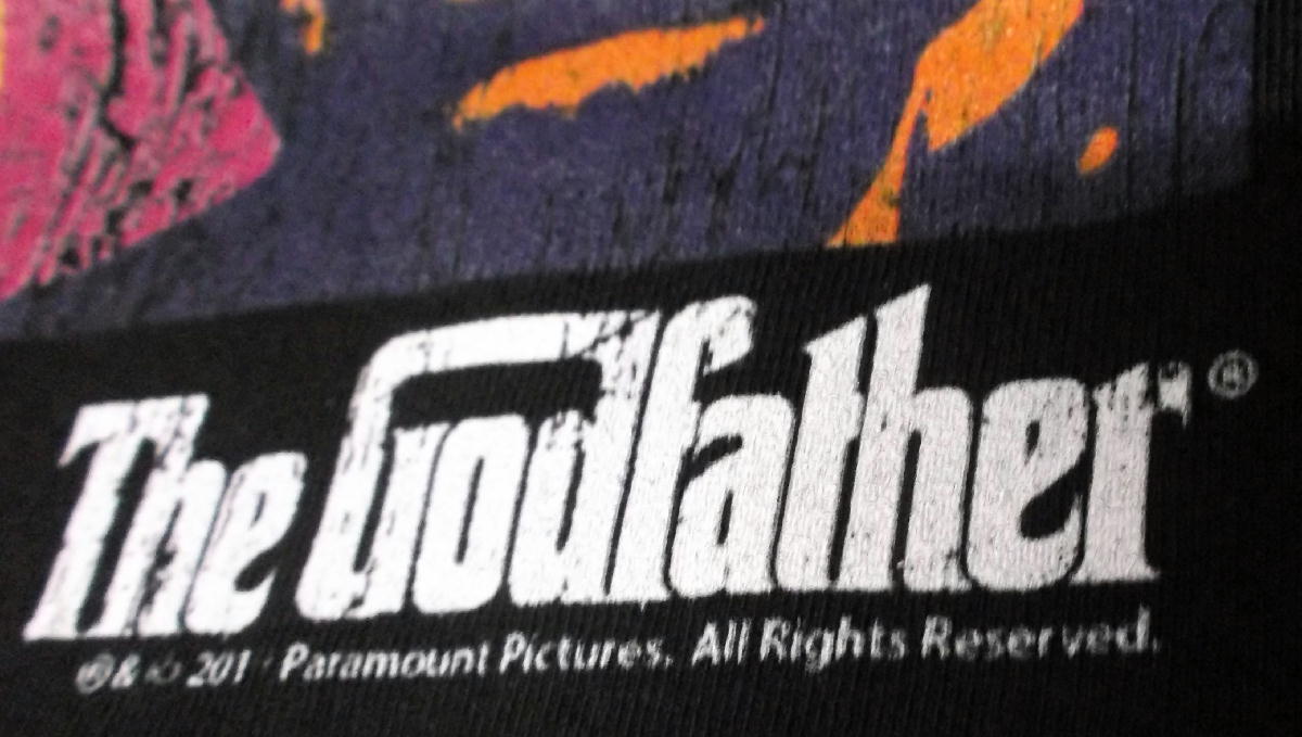 ★ゴッドファーザー Tシャツ GODFATHER VITOWARHOL 黒 L 正規品 映画 Marlon Brando al pacinoの画像4