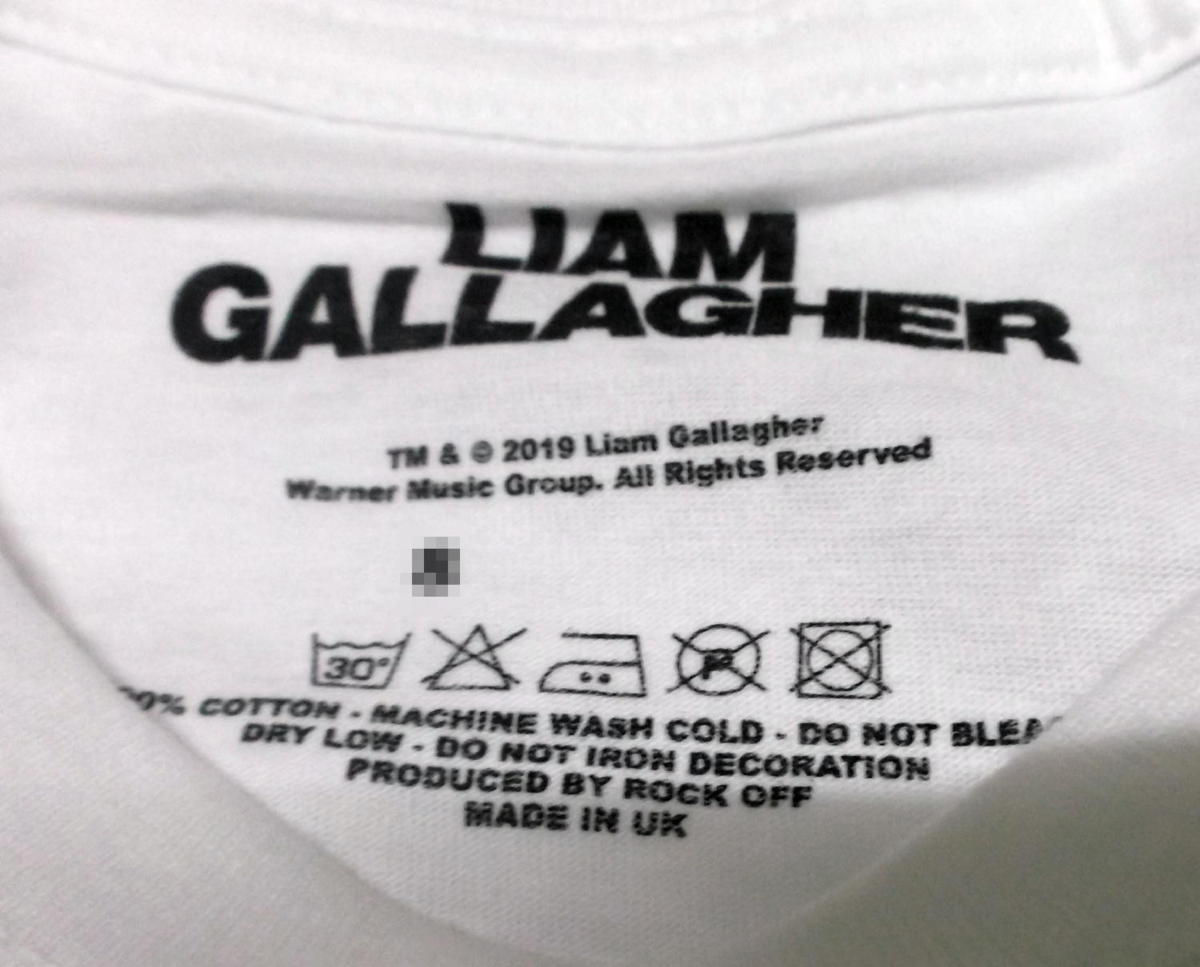 ★リアム ギャラガー Tシャツ Liam Gallagher Who the Fuck… L 正規品! oasis blur paul weller Brit popの画像3
