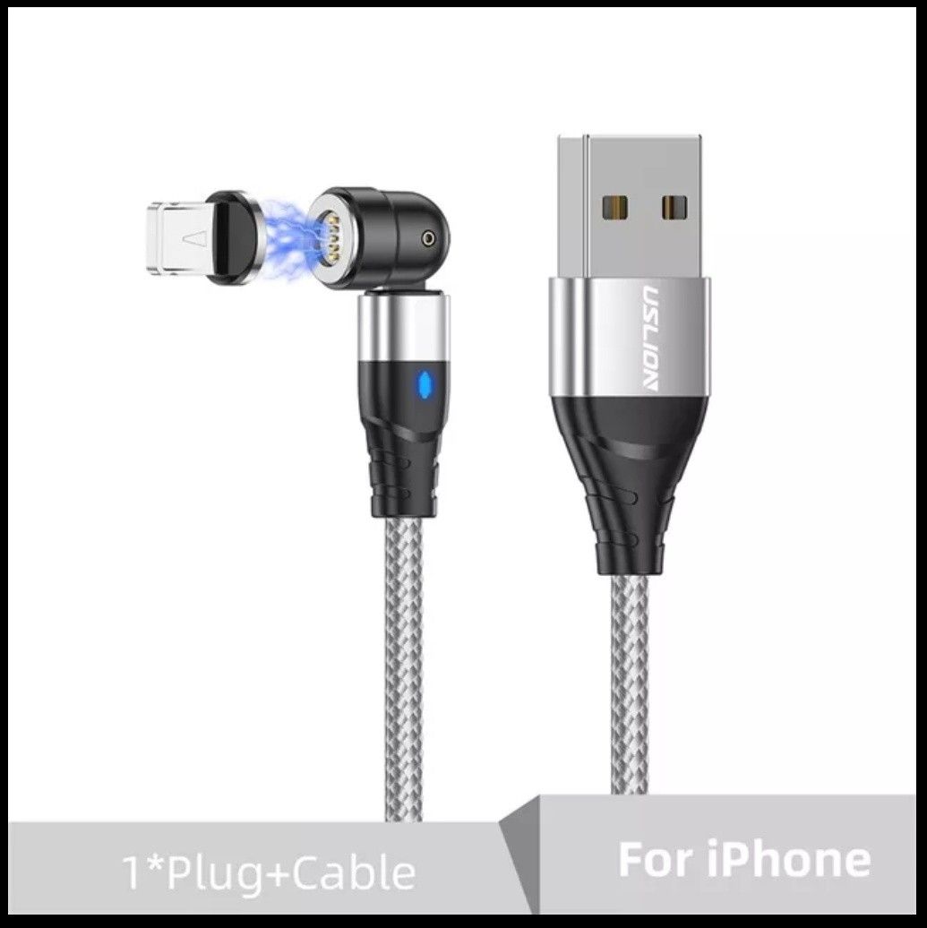 【専用】マグネット USB 充電ケーブル iPhone Lightning　Android TypeCプラグ　磁石　着脱式