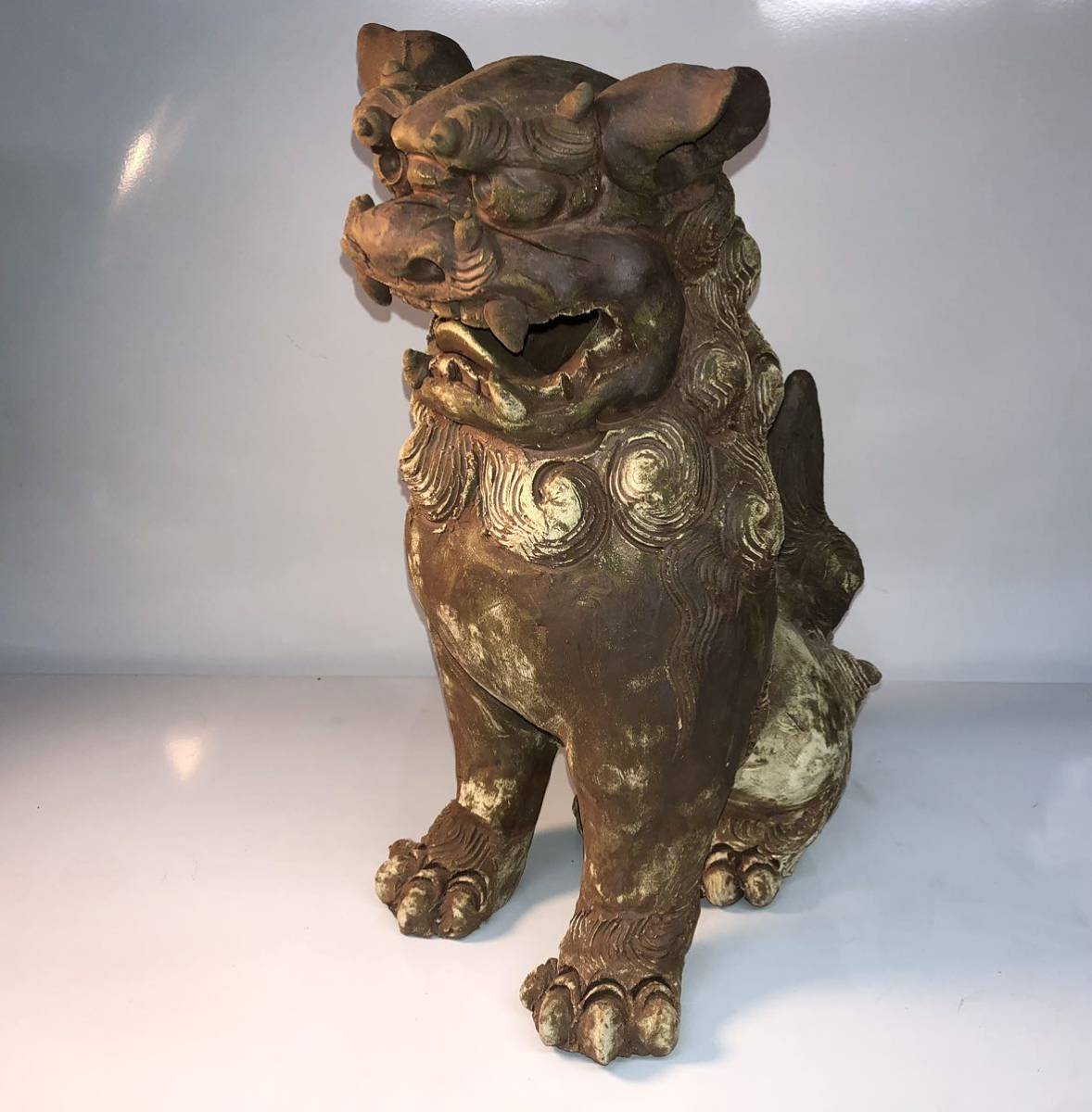 獅子　焼物　36cm_画像2