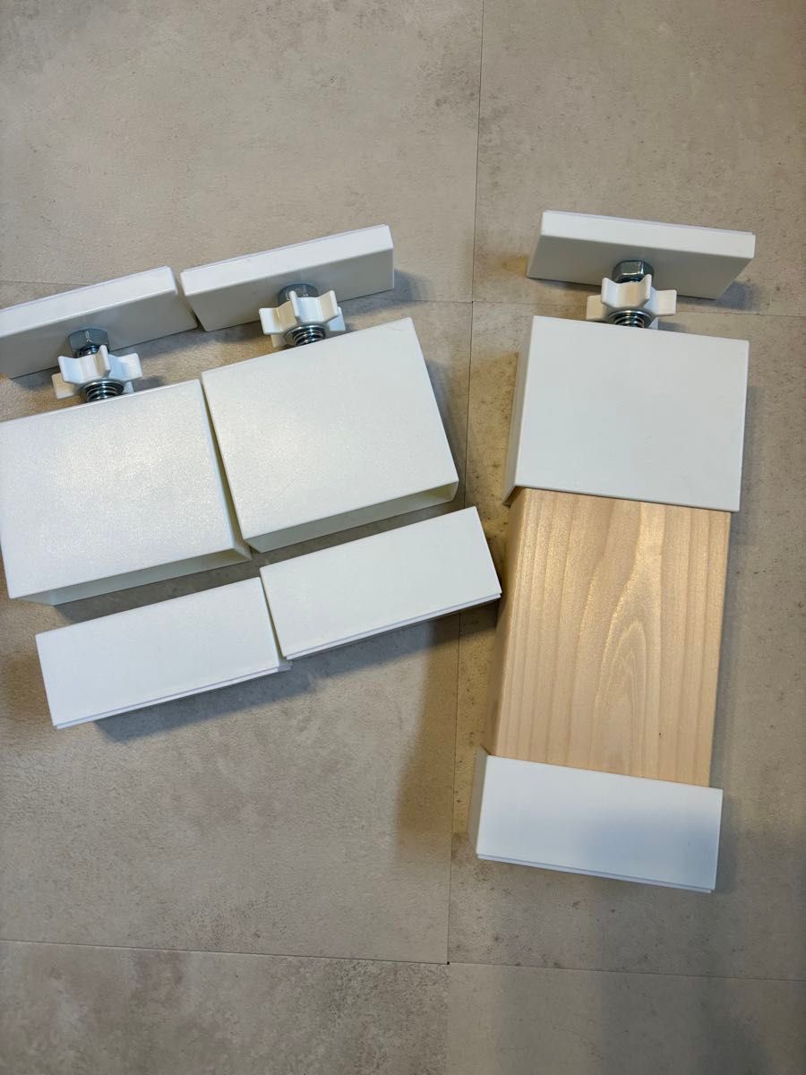 LABRICO ラブリコ　ホワイト　白　3セット　2×4 DIY つっぱり収納　アジャスター