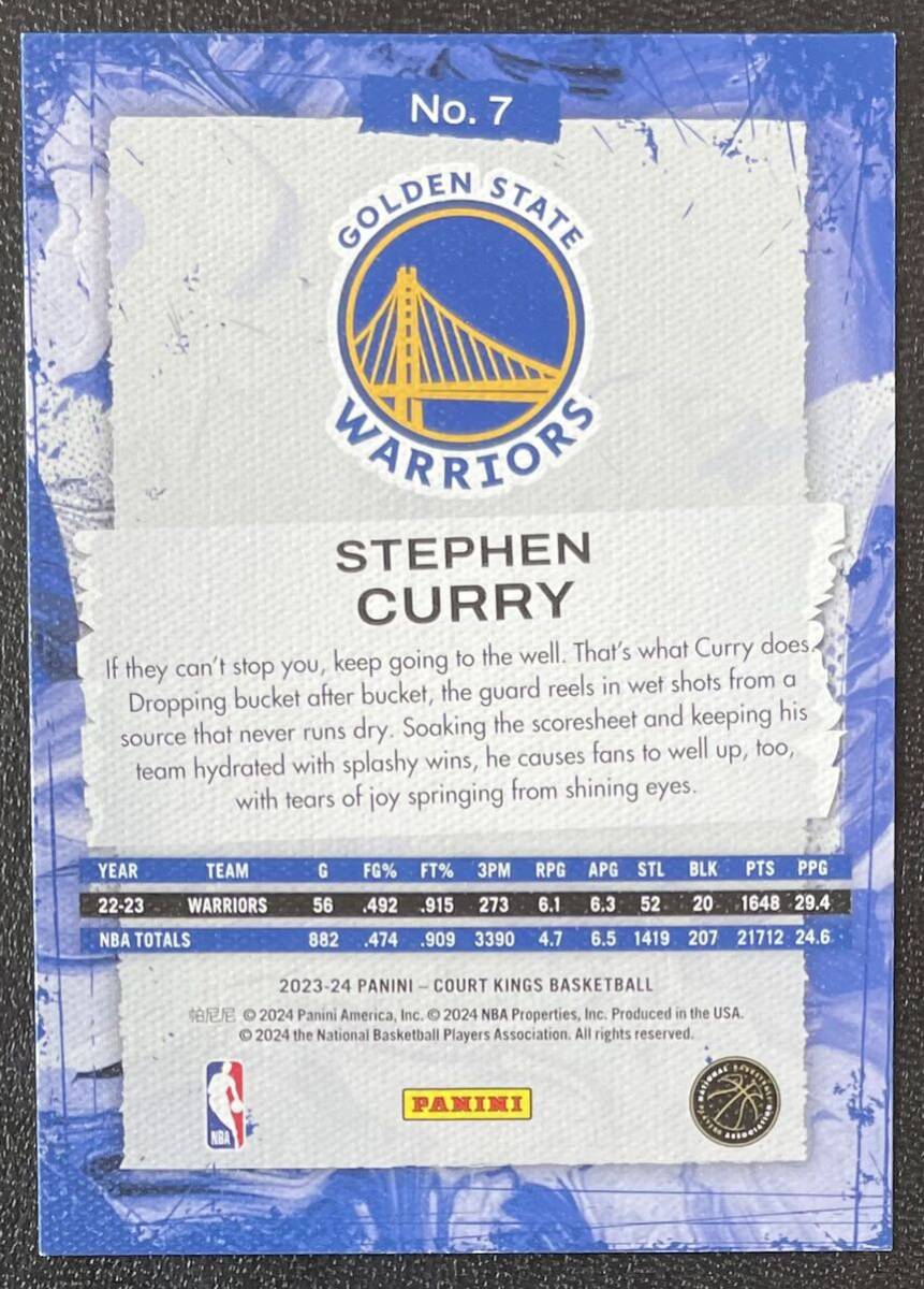 Stephen Curry 2023-24 Court Kings Base Warriors Panini NBA_画像2