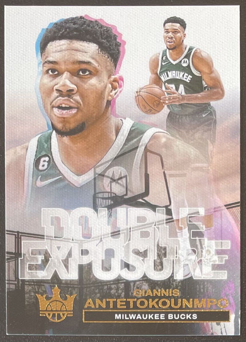 Giannis Antentokoumpo 2023-24 Court Kings Double Exposure Insert Bucks ヤニス Panini NBA_画像1