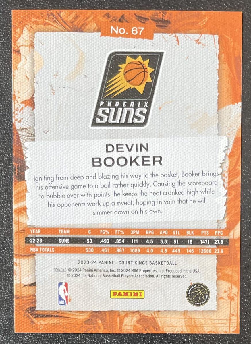 Devin Booker 2023-24 Court Kings Suns Panini NBAの画像2