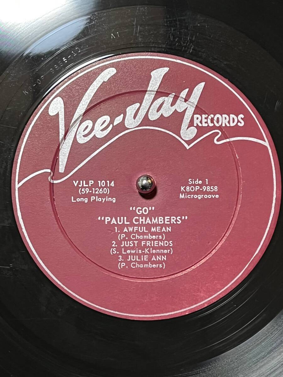 【オリジナル/美盤】『 Go 』Paul Chambers Freddie Hubbard Cannonball Adderley Wynton Kelly ポール・チェンバースの画像7