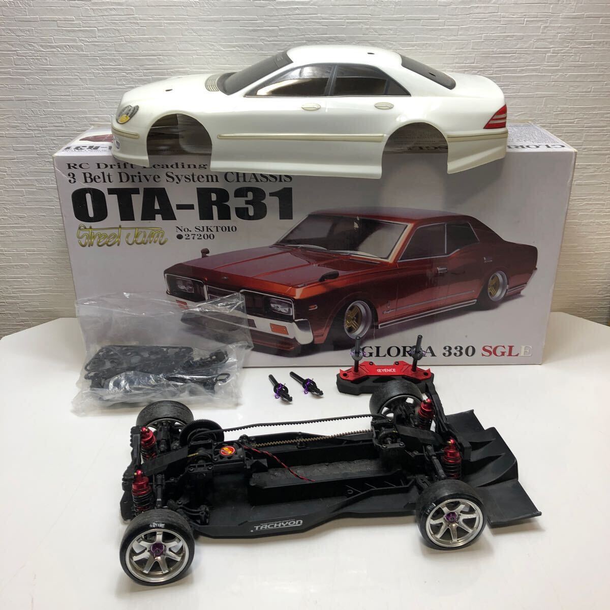 売切！１円スタート！ストリートジャム Street Jam 1/10 電動RC OTA-R31 シャーシ ベンツ AMG S55 ボディ ドリフト ラジコンの画像1