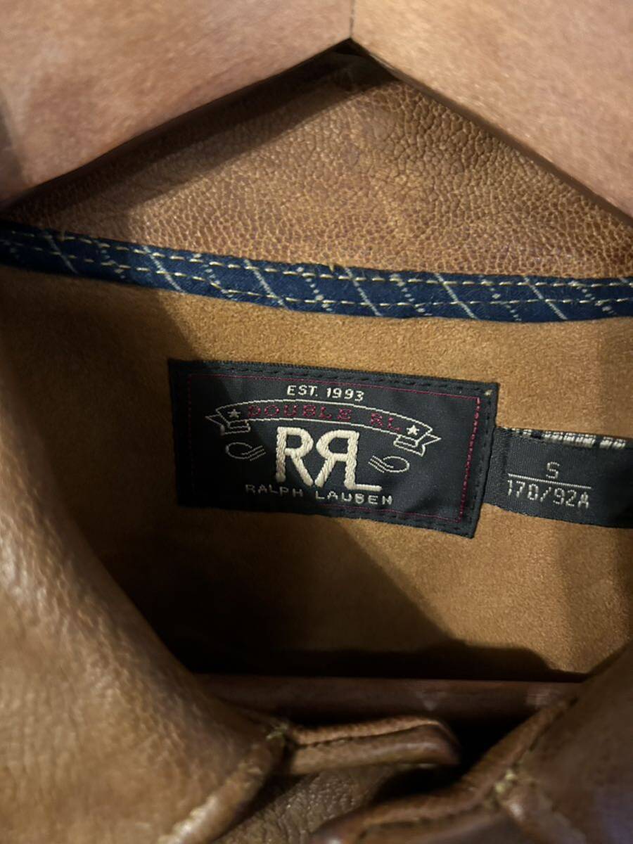 RRL GRIGGS LEATHER JACKET ダブルアールエル　レザージャケット ラルフローレン　サイズS_画像4