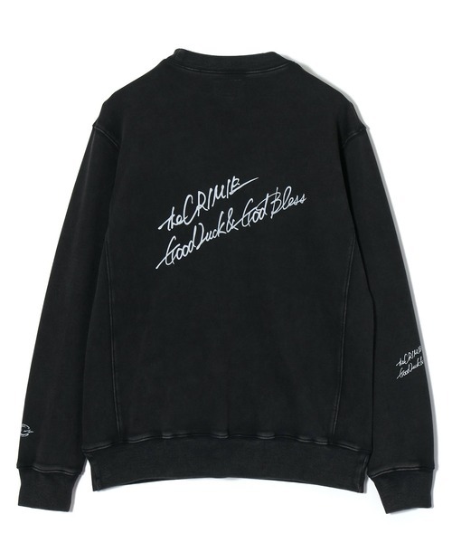 【CRIMIE クライミー 】スウェットM 「VINTAGE OVER DYE LETTERING LOGO CREW NECK SWEAT」 大人の男が似合うルード系ブランド_画像4