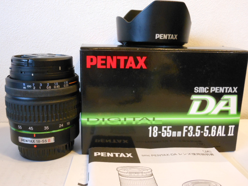 ☆希少美品級☆ペンタックス 　　ＰＥＮＴＡＸ　 DA SMC １８-５５ｍｍ Ｆ3.5-5.6　AL Ⅱ 　元箱付_元箱付属品多数