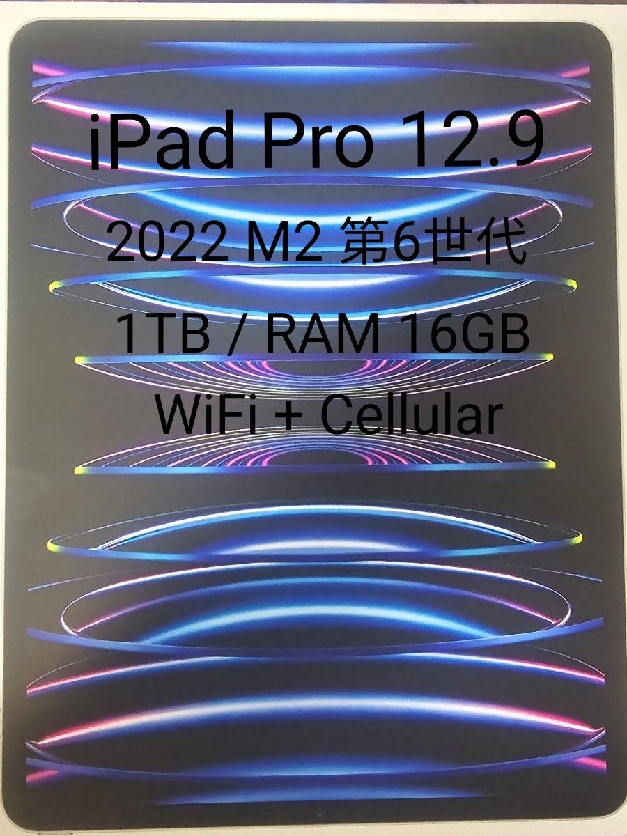 iPad Pro 12.9インチ 第6世代 2022 M2 1TB WiFi + Cellular シルバー