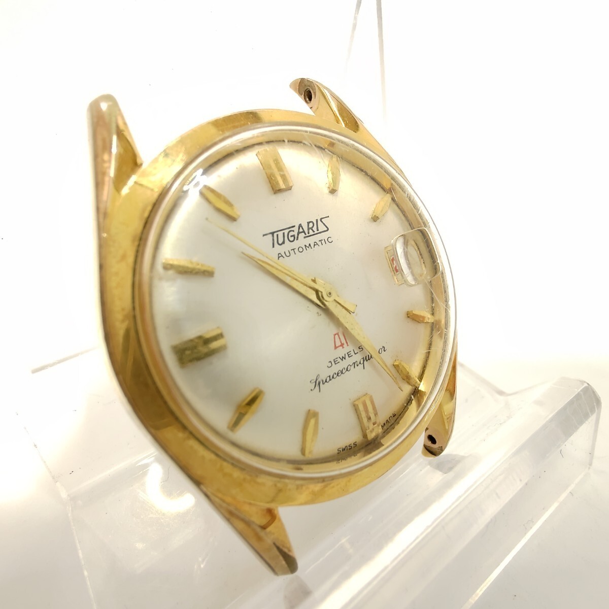 TUGARIS タガリス／Space Conqueror スペース コンカラー／41JEWEL automatic 自動巻／稼働中／現状品☆１円～の画像2