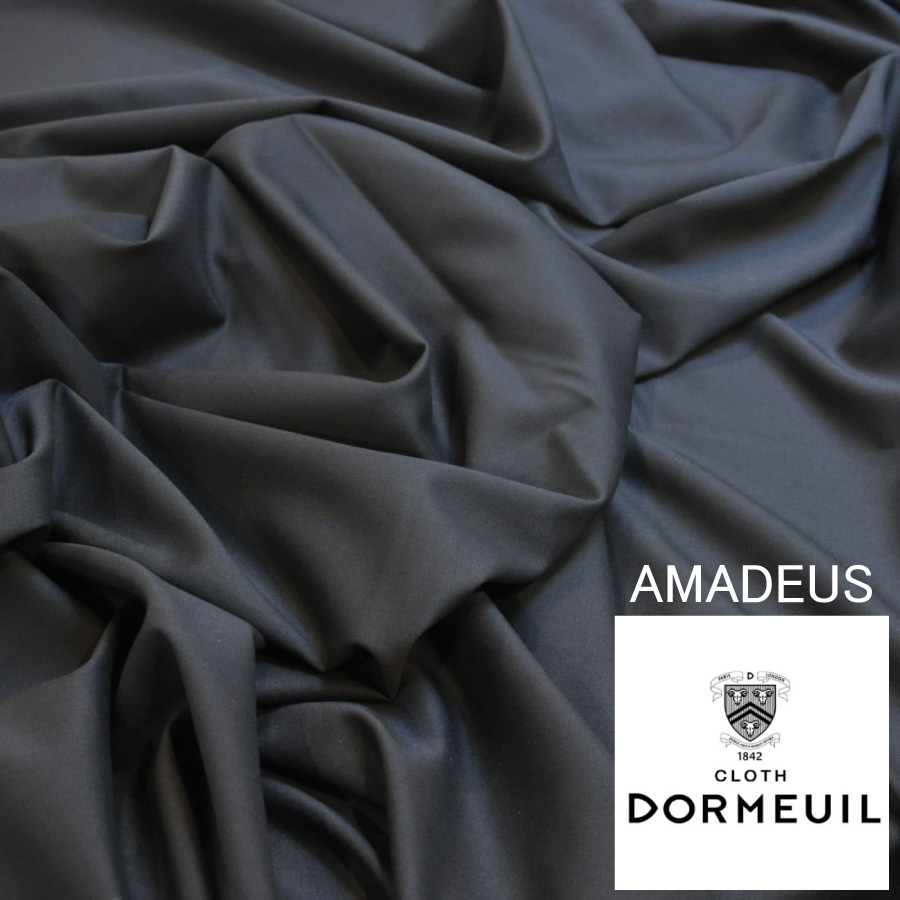 ■DORMEUIL　ドーメル　「AMADEUS-アマデウス」　黒　無地　3.2m■_画像1