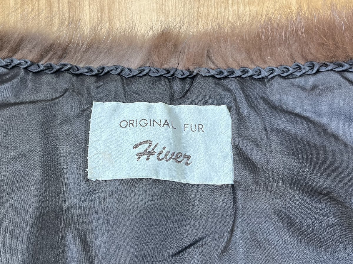  beautiful goods high class mink Hiver shawl tail attaching large size real fur muffler fur Fukui prefecture pawnshop. quality seven 