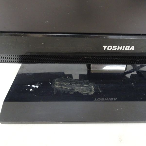 tyom 1220-4 273 TOSHIBA 東芝 液晶カラーテレビ 19A2 2011年製 通電ok 動作未確認 スタンドのぐらつき有_画像2