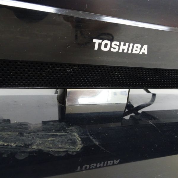 tyom 1220-4 273 TOSHIBA 東芝 液晶カラーテレビ 19A2 2011年製 通電ok 動作未確認 スタンドのぐらつき有_画像3
