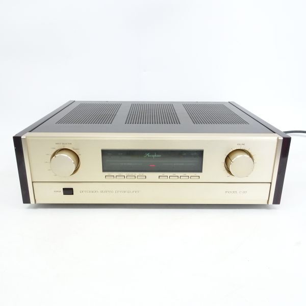 tyom 1202-6 260 通電動作OK Accuphase C-270 アキュフェーズ プリメインアンプ 取扱説明書付きの画像2