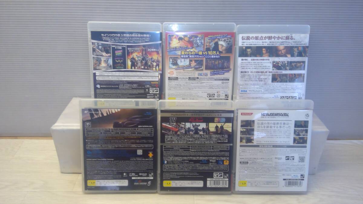 [C5152-38] ゲームソフト PS3 まとめ売り 6本セット ワンピース海賊無双2など 0325_画像3