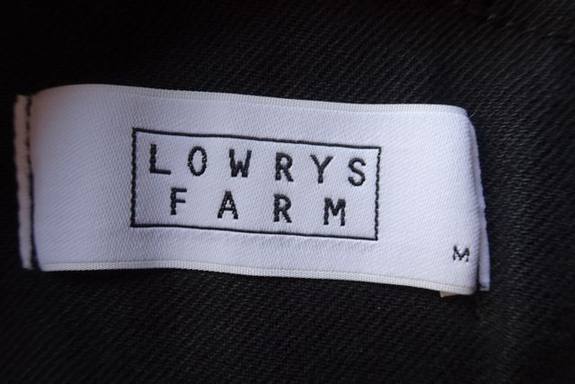 LOWRYS FARM/ローリーズファーム/オーバーオール/サロペット/ウエストサイド2つボタン/ワークウェア/黒/ブラック/Mサイズ(3/21R6)_画像3