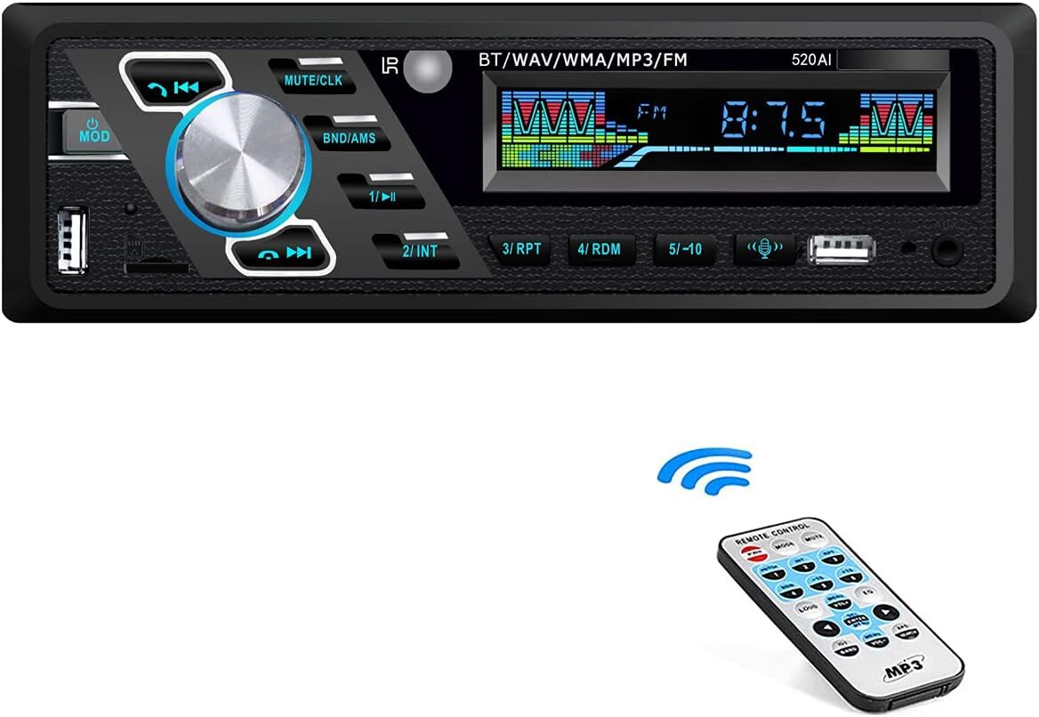 24VカーラジオBluetoothステレオMP3プレーヤーはハンズフリー通話をサポートFMデュアルUSBポートTFAUXIN音声ア_画像1