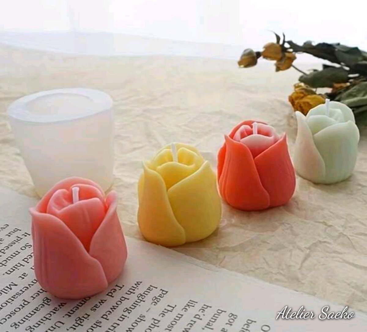  silicon mold tulip silicon type candle candle mold candle type aroma Stone Korea type mold solid 