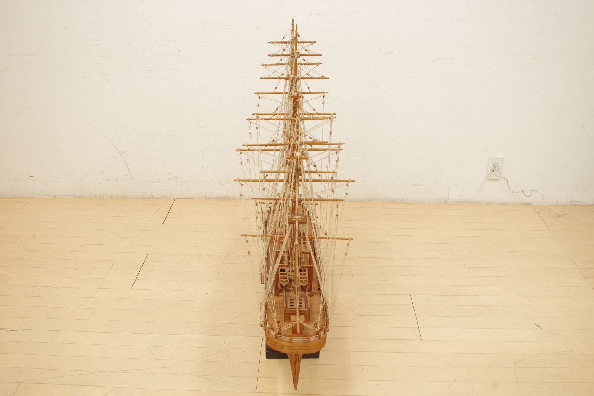  sailing boat model ka tea sa-k number THE CATTYSARK1865 model sip wooden . less total length 154cm approximately 1/60 scale large final product decoration pcs * direct pickup limitation *