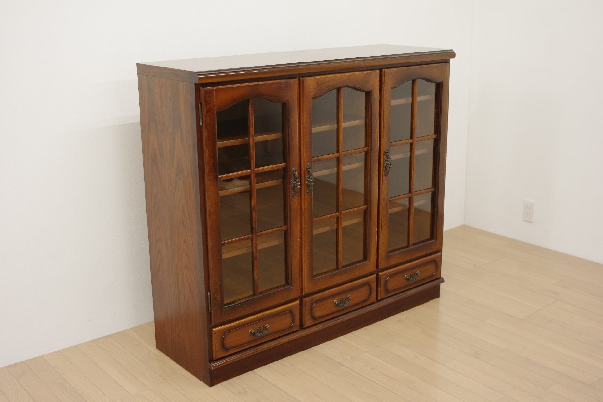 カリモク家具 karimoku コロニアル ガラスキャビネット サイド カリモク家具 karimoku コロニアル ガラスキャビネット サイド