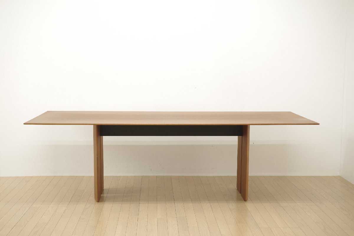 モデルハウス展示品 arflex アルフレックス タボロナーベ ダイニングテーブル ウォールナット 240cm×90cm 食卓机 モダンの画像2