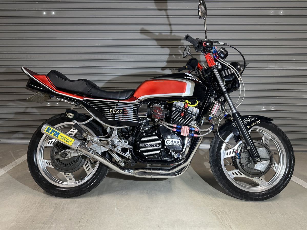 【極上車】CBX550f 400cc登録 BEETカスタムパーツ　RPMマフラー　セル始動　車検なし　cbx400f _画像2