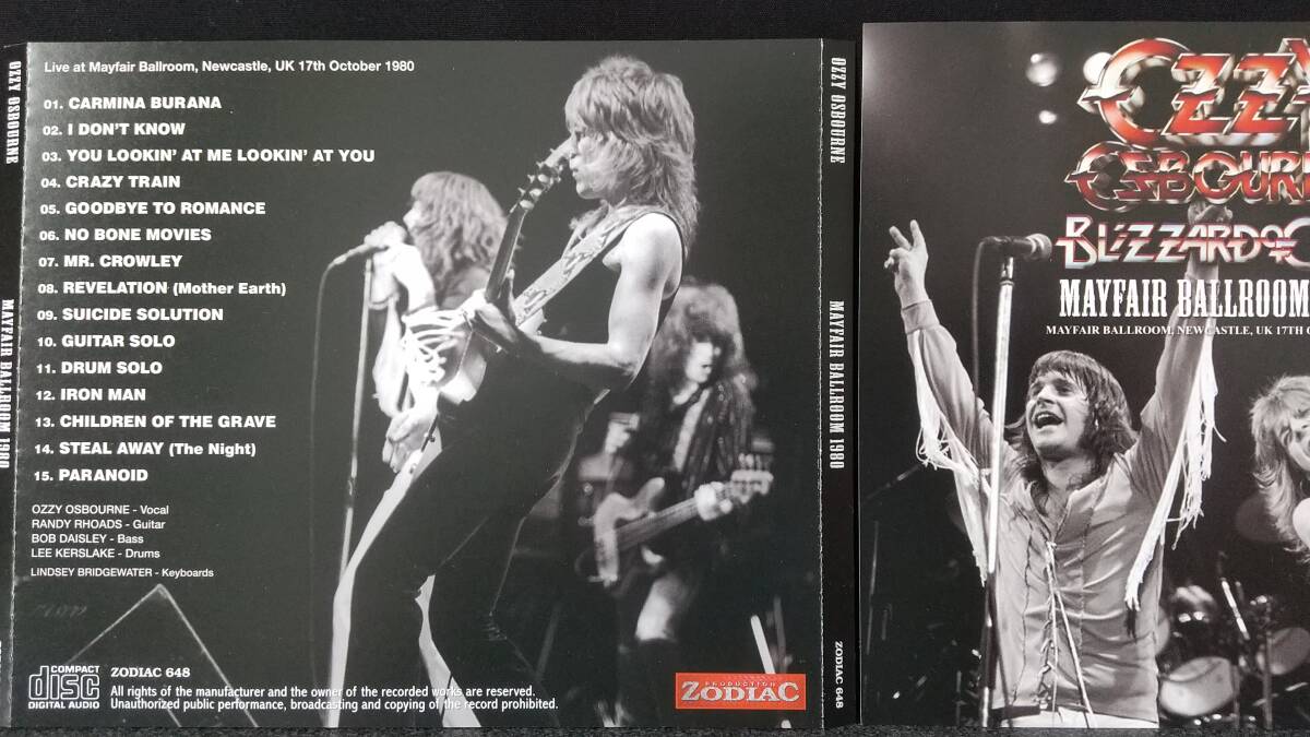 OZZY OSBOURNE / 1CD 中古 オジー オズボーン ランディ ローズ RANDY RHOADS QUIET RIOT JAKE E.LEE BLACK SABBATH ZAKK WYLDE RAINBOW_画像2