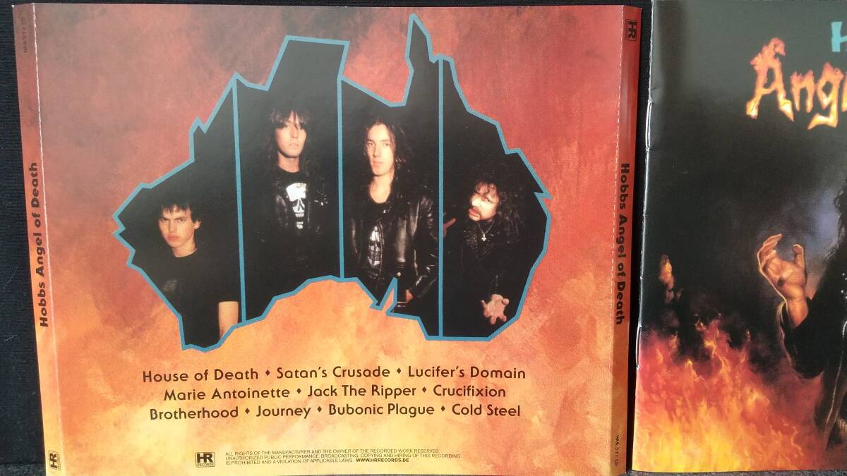 HOBBS' ANGEL OF DEATH / 再発CD 中古 スラッシュメタル SLAYER DESROYER 666 POSSESSED INFERNAL MAJESTY SACRIFICE KREATOR SEPULTURA_画像2