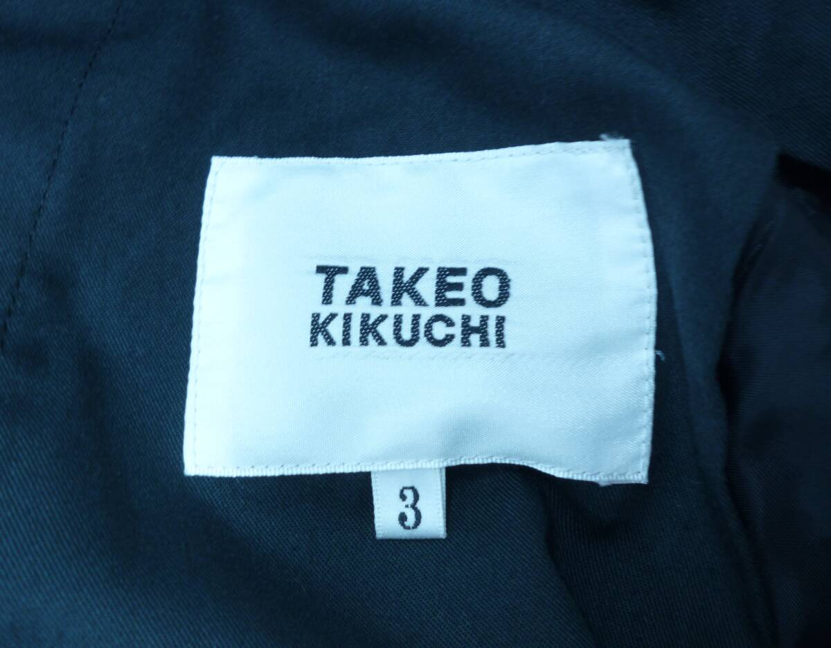 TAKEO KIKUCHI Takeo Kikuchi брюки полоса черный 3 всесезонный мужской Y-335.