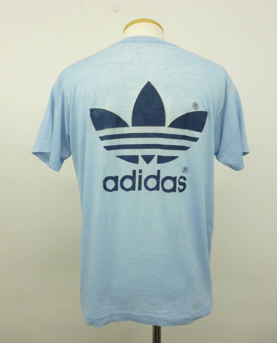 adidas　半袖　Tシャツ　オリジナル　ブルー　夏　メンズ　Y-261あ_画像5
