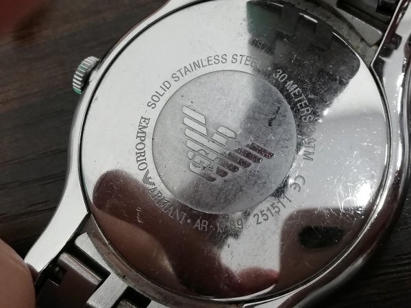 0302T47　腕時計　時計　ジャンク品　おまとめ6点　EMPORIO ARMANI　MIKIMOTO　など　※1点記名あり_画像9