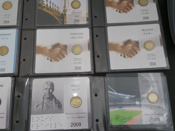 0304S28　世界のコイン　2ユーロ記念貨コレクションセット　イタリア　ベルギー　ドイツ など_画像8