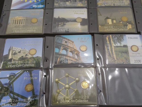 0304S31　世界のコイン　アルバム　2ユーロ記念貨コレクション　イタリア　スペイン など_画像4