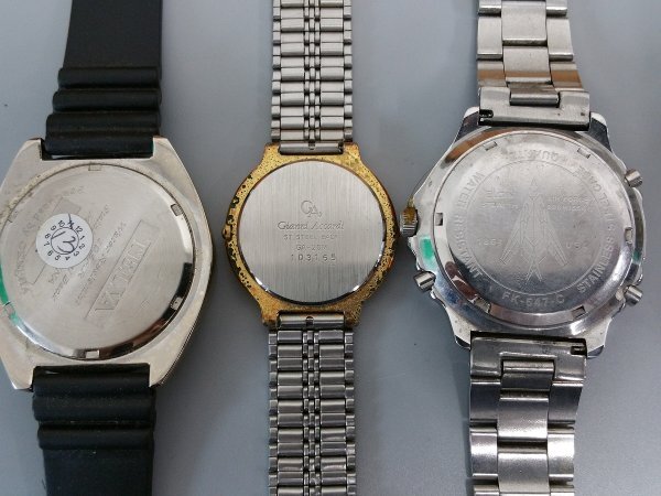 0203S16　腕時計　ユニセックス腕時計　ジャンク品　FOSSILフォッシル　エルジン　TELVA など　おまとめ　