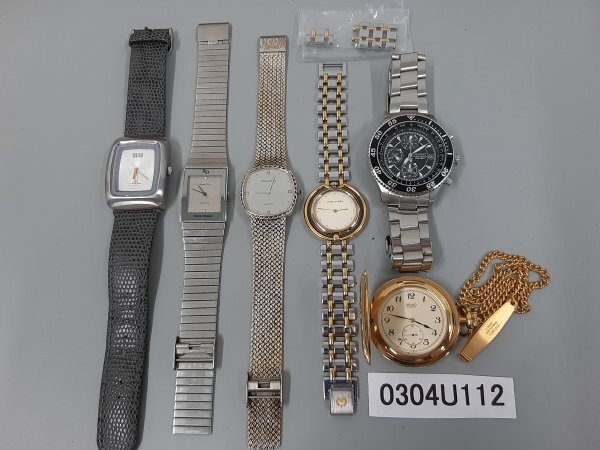 0304U112 時計 腕時計 懐中時計 ジャンク品 おまとめ SEIKO ROVENDINO などの画像1