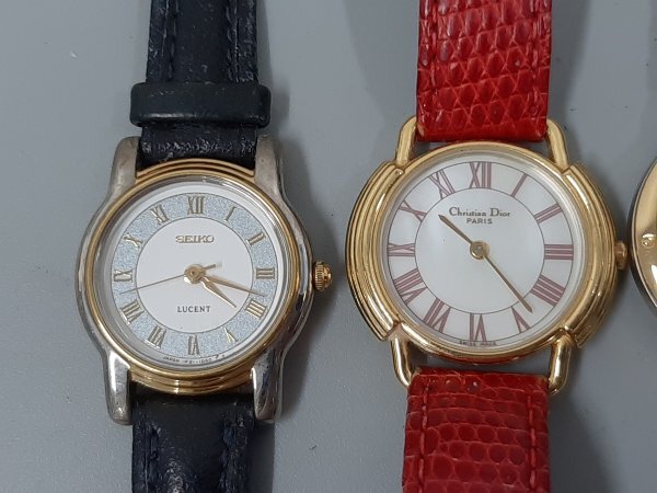 0304U100　時計　腕時計　ジャンク品　おまとめ　SEIKO　DIOR　GUESS　など　刻印あり　_画像4