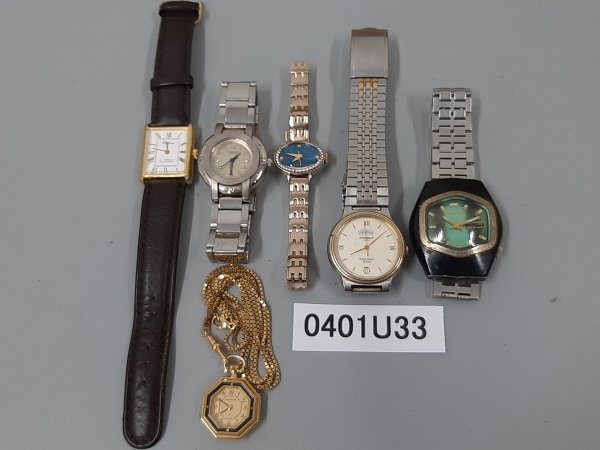 0401U33　時計　腕時計　ジャンク品　おまとめ　GUESS　CASIO　VIVAYOU　など_画像1