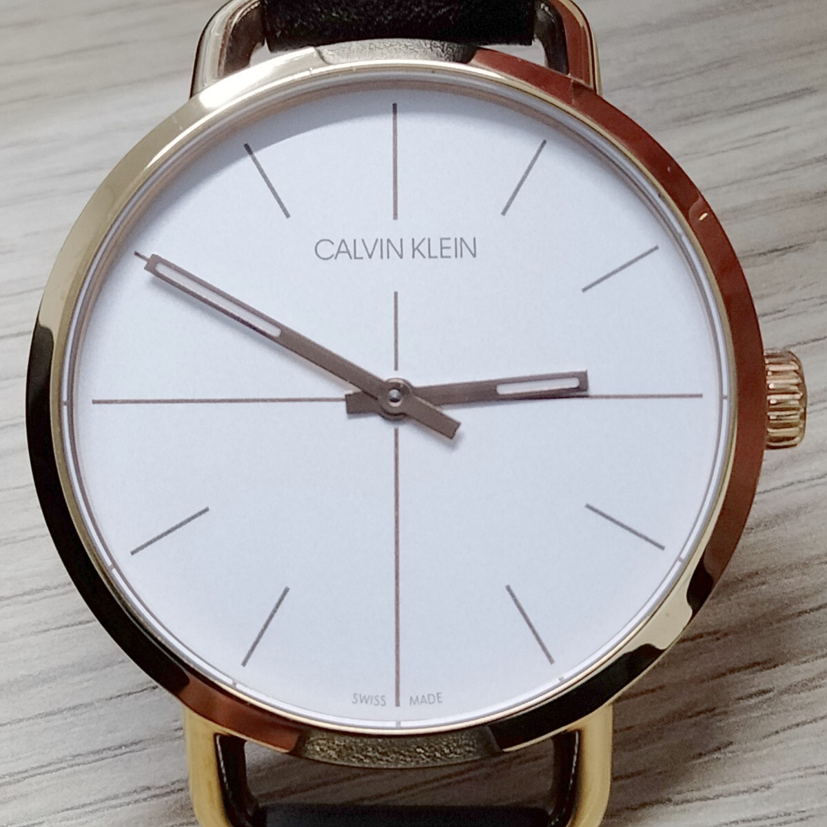 カルバンクライン ck Calvin Klein メンズ腕時計 ホワイト文字盤 クオーツ K7B 236 00 不動の画像1
