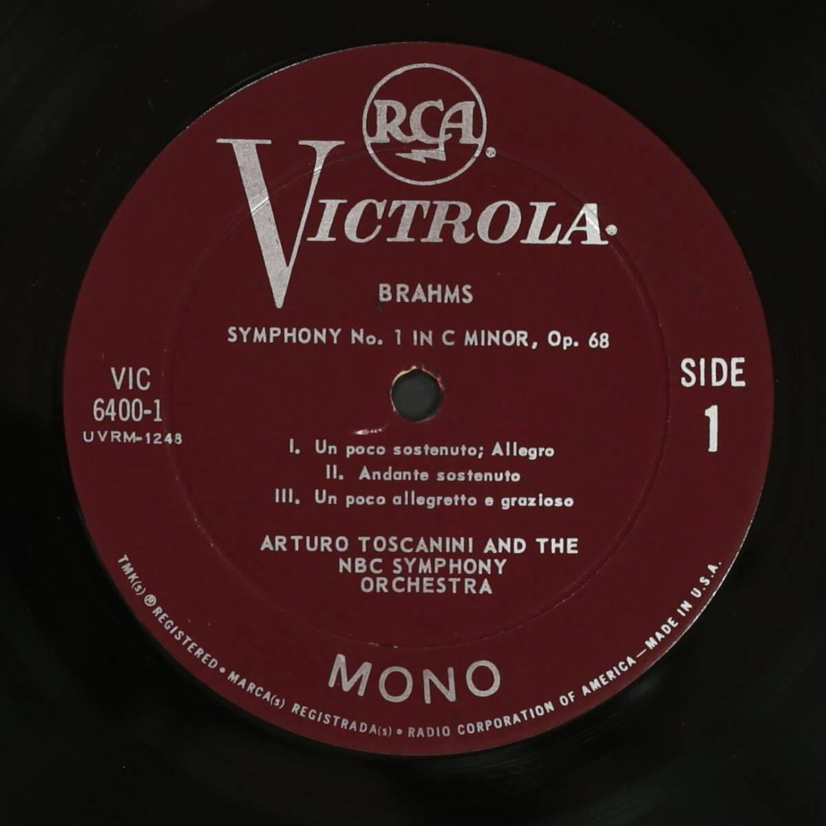 【US盤LP-BOX】トスカニーニ,NBC響/ブラームス:交響曲全集(並良品,アズキ,4枚組,RCA VICTROLA,1967,Arturo Toscanini)の画像4