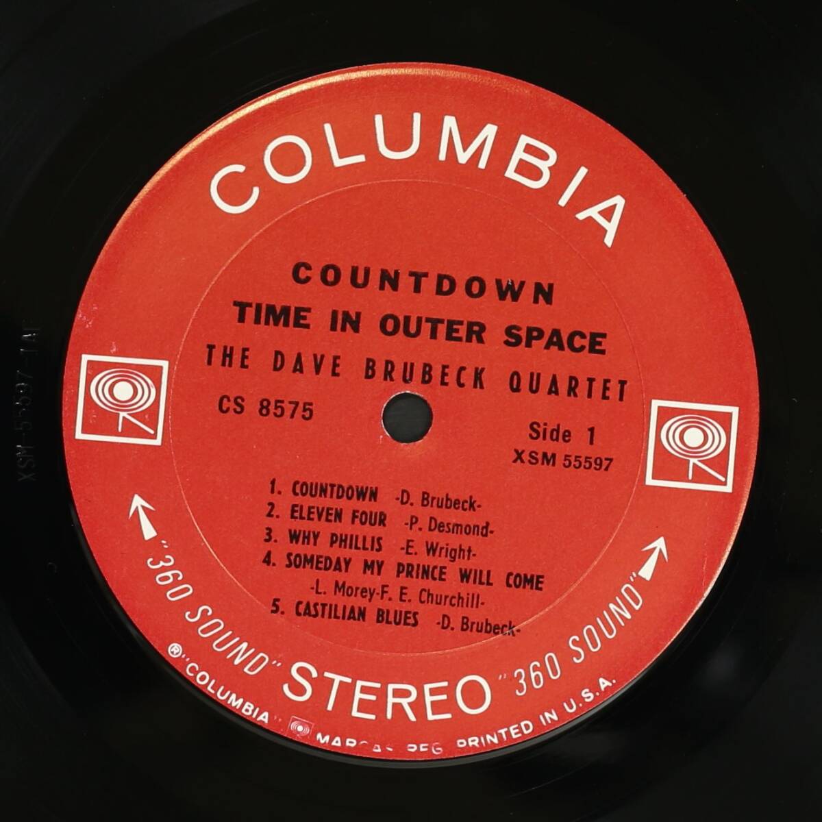 【US盤LP】Dave Brubeck Quartet/Countdown: Time In Outer Space(並下品,良盤,STEREO,1962)の画像3