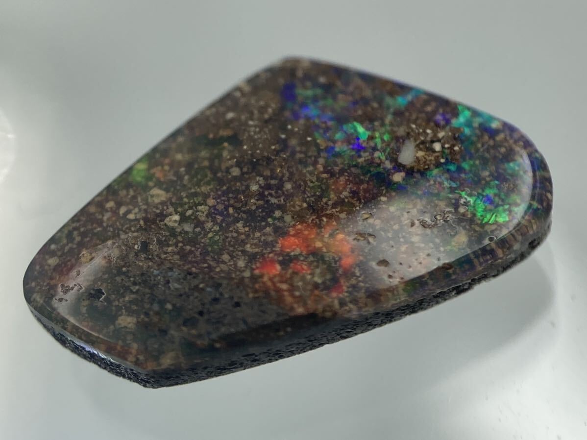 【100円スタート!!】天然ボルダーオパール 2.64ct ルース 宝石 boulder opal loose gem stone Y04_画像3