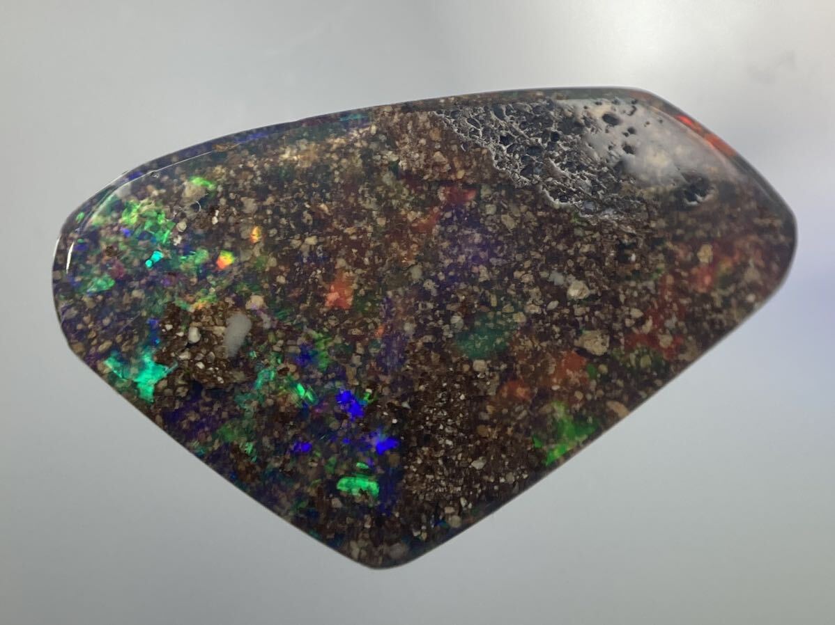【100円スタート!!】天然ボルダーオパール 2.64ct ルース 宝石 boulder opal loose gem stone Y04_画像2