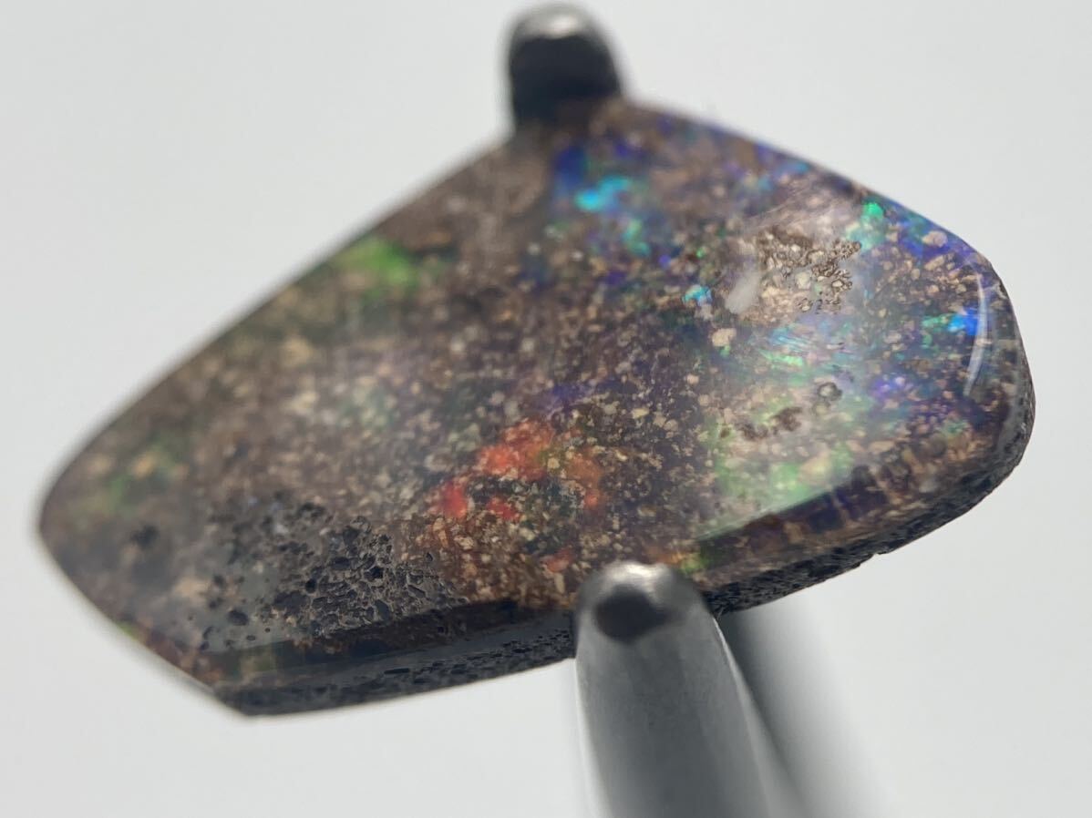 【100円スタート!!】天然ボルダーオパール 2.64ct ルース 宝石 boulder opal loose gem stone Y04_画像5