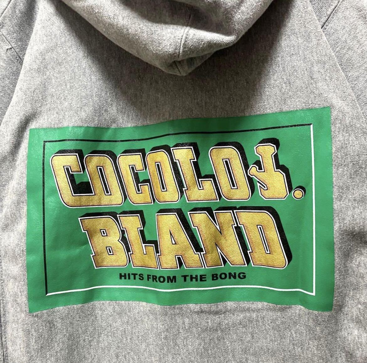 COCOLO BLAND ココロブランド パーカー スウェット サイズM デカロゴ ビッグロゴ グレー 長袖 プルオーバー 裏起毛 送料無料